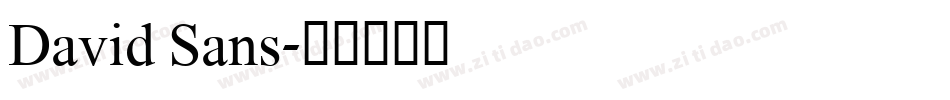 David Sans字体转换